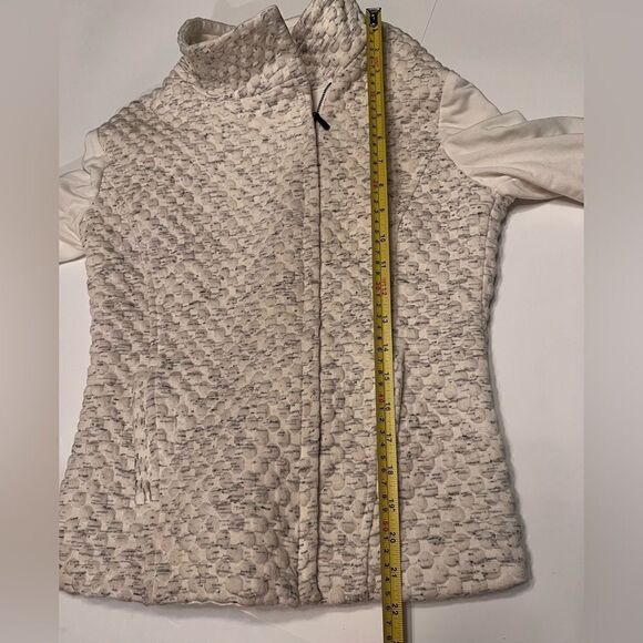 TART Collection Moto Style Sweater Jacket Size XS-M Mixed Fabric White - Picture 6 of 10